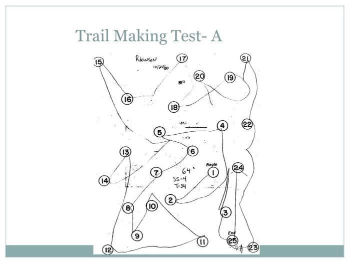 D kefs trail making test