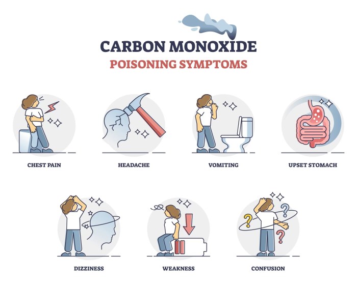 Early symptoms of carbon monoxide poisoning boater exam