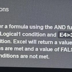 In cell g4 enter a formula using the and function