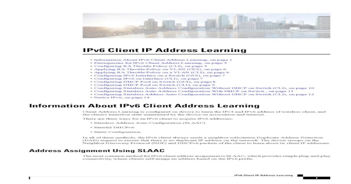 A company uses the method slaac to configure ipv6 addresses